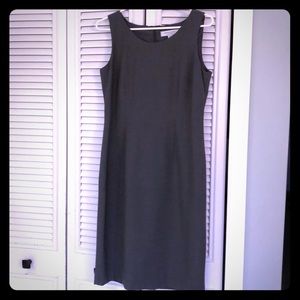 Flattering fitted suit dress